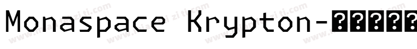 Monaspace Krypton字体转换